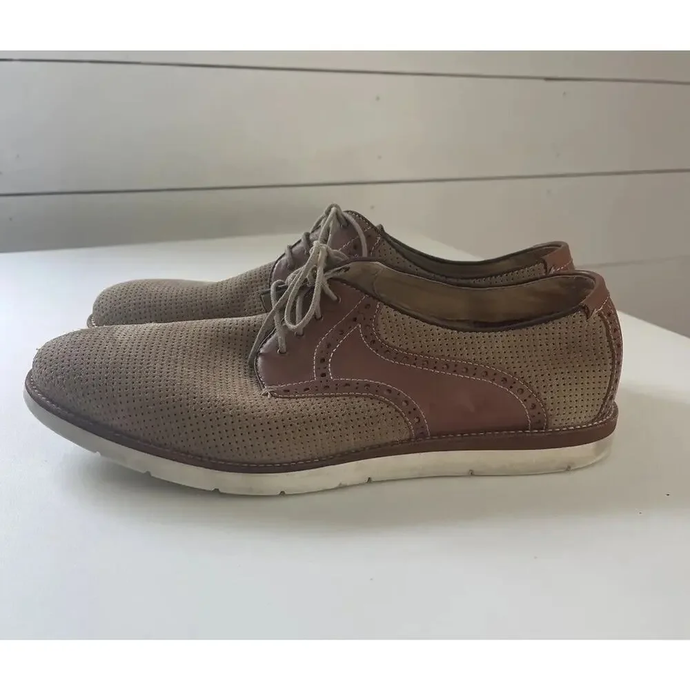 Johnston & Murphy Mens Sheepskin Shoes Brown/Tan Model 20-2306 K15 Size 11M